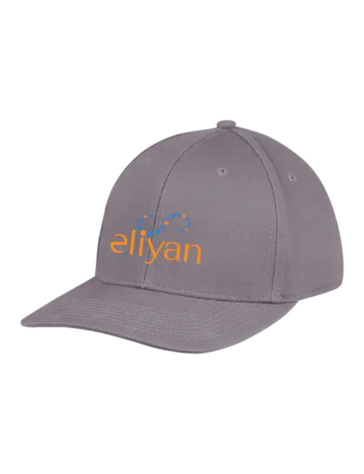 Premium Modern Structured Twill Charcoal Snapback Cap w/Eliyan Logo 