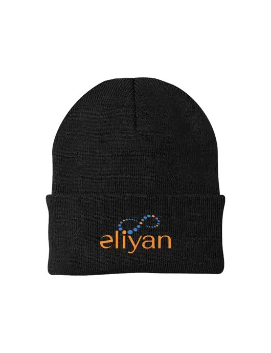 Black Knit Cap w/Eliyan Logo 