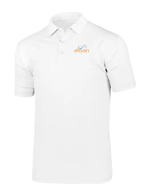 Callaway Vibrant Bright White Ventilated Polo w/Eliyan Logo 
