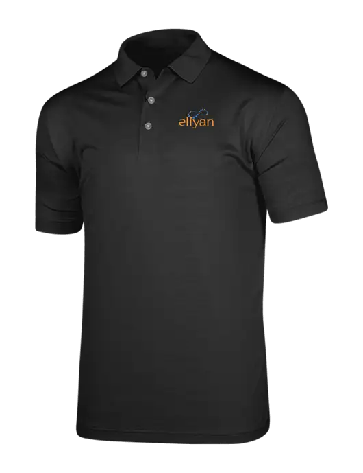 Callaway Vibrant Black Ventilated Polo w/Eliyan Logo 