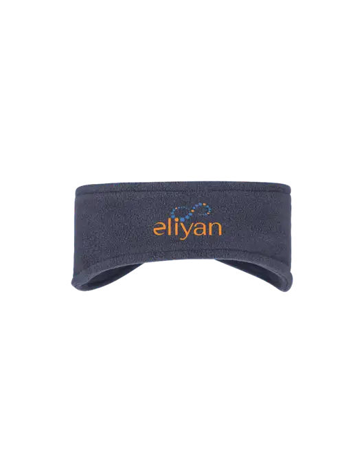 Navy Stretch Fleece Headband w/Eliyan Logo 