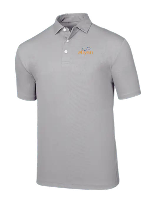 Callaway Birdseye Light Grey Polo w/Eliyan Logo 