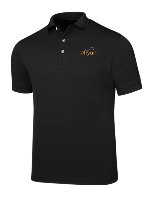 Callaway Ottoman Black Polo w/Eliyan Logo 