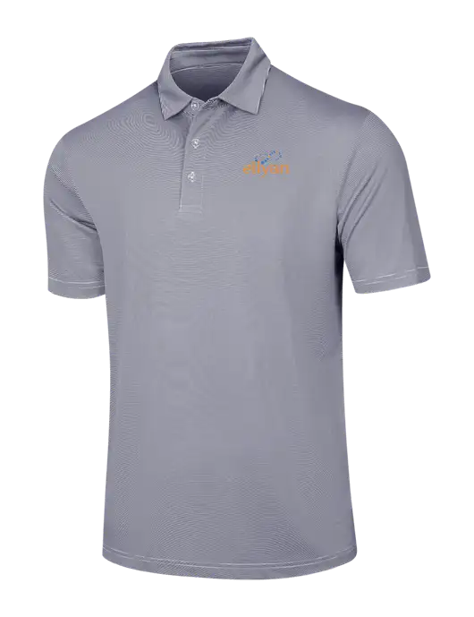 Callaway Navy Fine Line Stripe Polo w/Eliyan Logo 