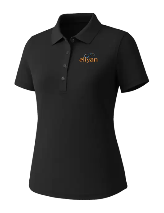 Callaway Womens Core Black Performance Polo w/Eliyan Logo 