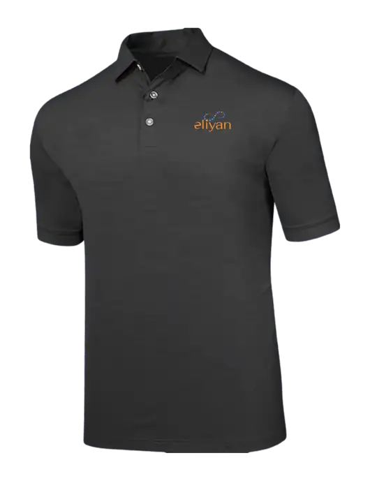 Callaway Black Fashion Tonal Polo w/Eliyan Logo 