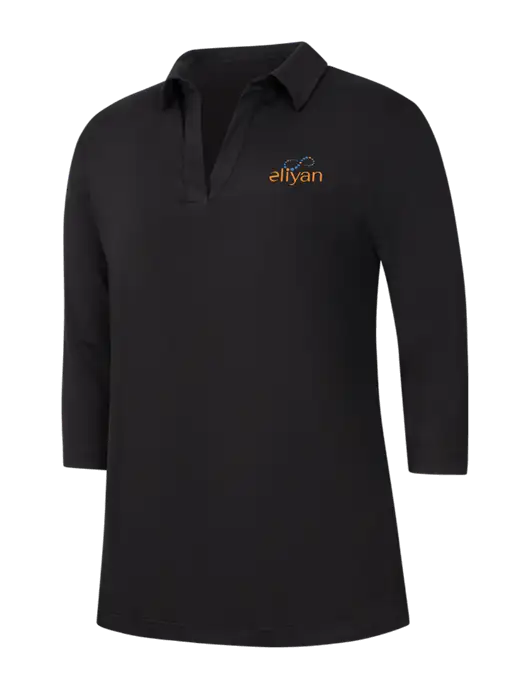 Womens Black Luxe Knit Tunic w/Eliyan Logo 