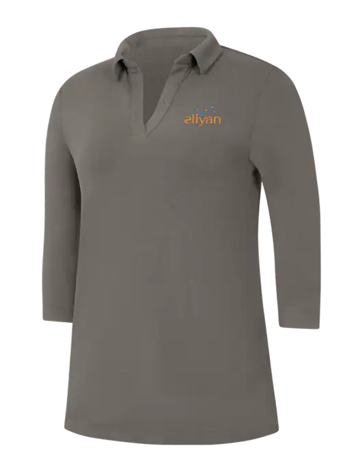 Womens Dark Grey Luxe Knit Tunic w/Eliyan Logo 