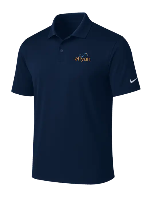 NIKE Navy Victory Solid Polo w/Eliyan Logo 