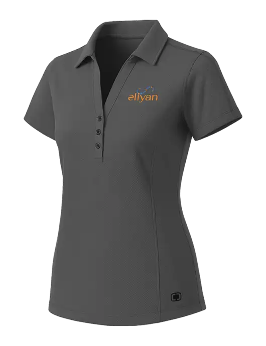OGIO Womens Medium Grey ONYX Polo w/Eliyan Logo 