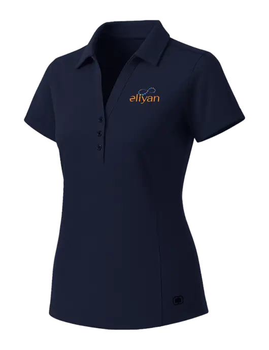 OGIO Womens Navy ONYX Polo w/Eliyan Logo 