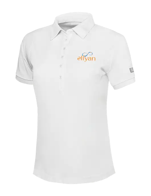 OGIO Womens Bright White Jewel Polo w/Eliyan Logo 