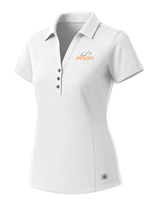 OGIO Womens White ONYX Polo w/Eliyan Logo 