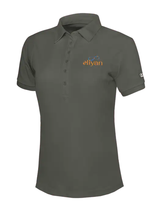 OGIO Womens Medium Grey Jewel Polo w/Eliyan Logo 
