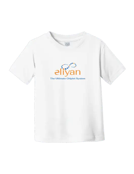 Rabbit Skins White Toddler Fine Jersey Tee w/Eliyan Logo 