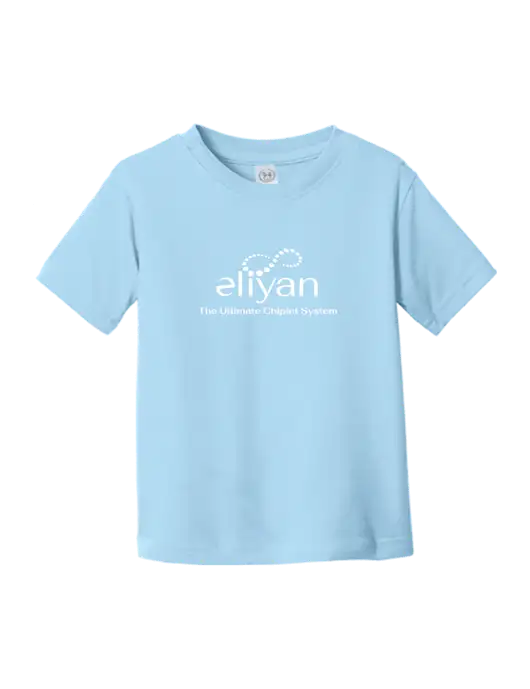 Rabbit Skins Light Blue Toddler Fine Jersey Tee w/Eliyan Logo 