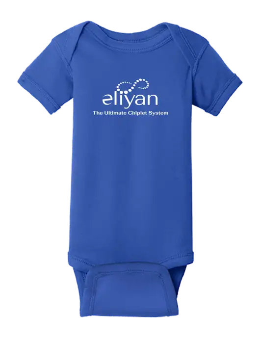 Rabbit Skins Royal Infant Short Sleeve Baby Rib Bodysuit w/Eliyan Logo 
