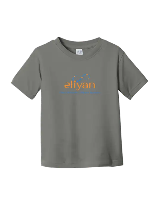 Rabbit Skins Charcoal Toddler Fine Jersey Tee w/Eliyan Logo 
