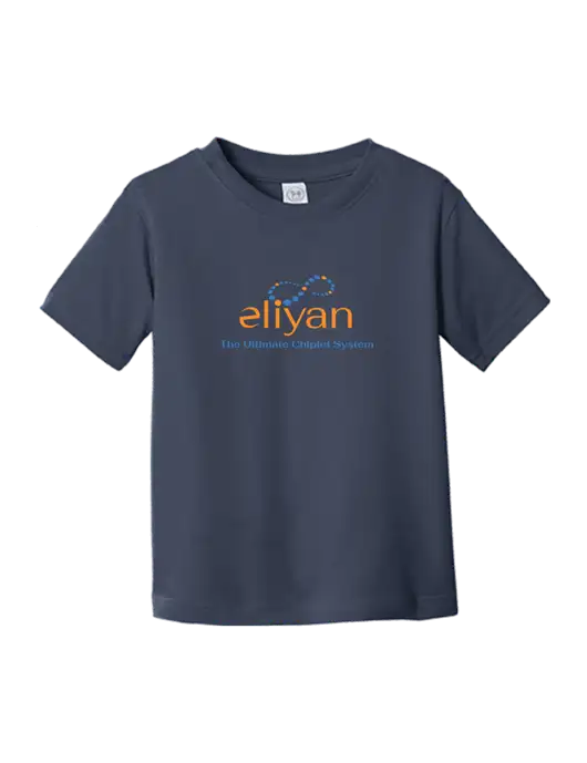 Rabbit Skins Navy Toddler Fine Jersey Tee w/Eliyan Logo 