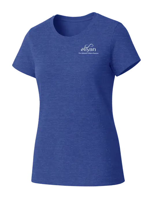 Womens Seriously Soft Royal Frost T-Shirt w/Eliyan Logo 