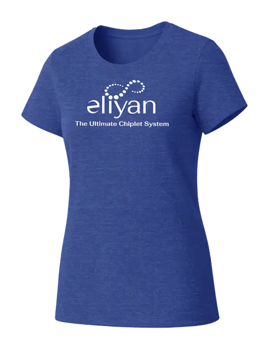 Womens Seriously Soft Royal Frost T-Shirt w/Eliyan Logo 