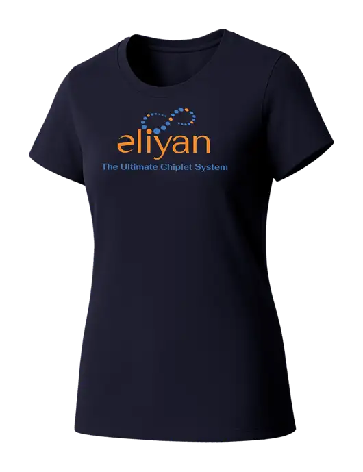 Womens Seriously Soft New Navy T-Shirt w/Eliyan Logo 
