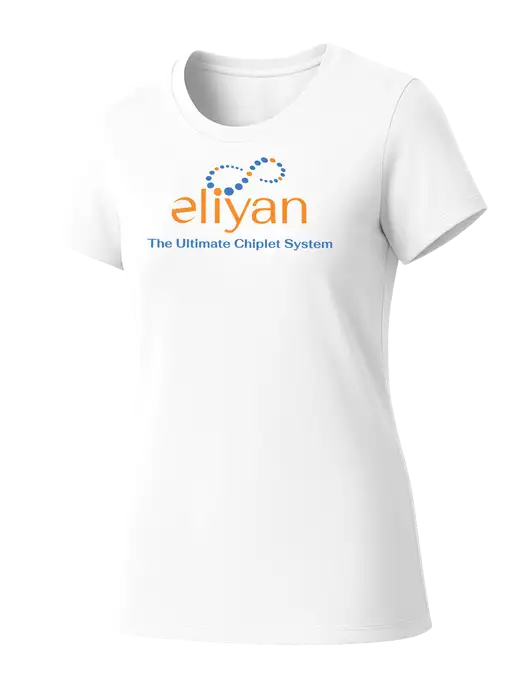 Womens Seriously Soft White T-Shirt w/Eliyan Logo 