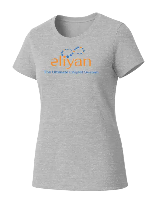 Womens Seriously Soft Light Heathered Grey T-Shirt w/Eliyan Logo 