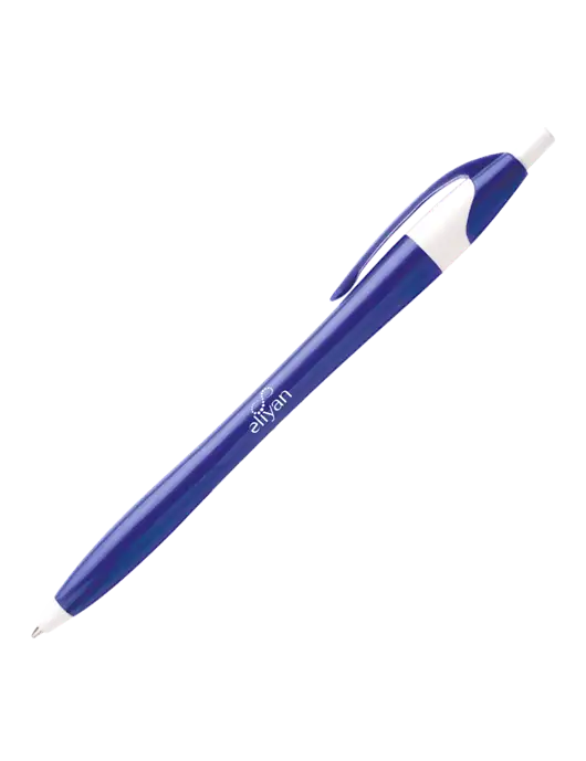 Novella Royal/White Executive Pen - Blue Ink w/Eliyan Logo 