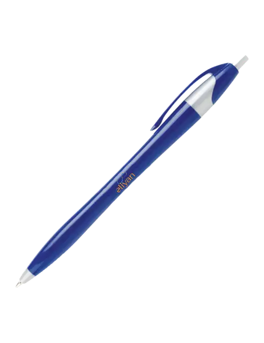 Novella Navy/Silver Corporate Pen- Blue Ink w/Eliyan Logo 