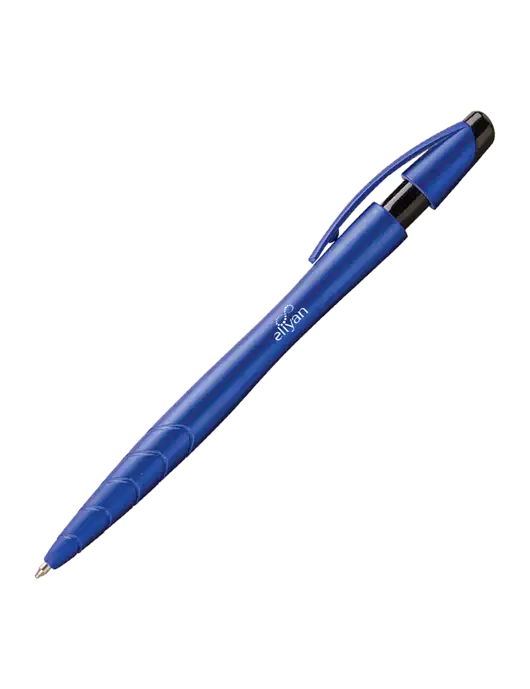 Awali Blue Metallic Pen - Black Ink w/Eliyan Logo 