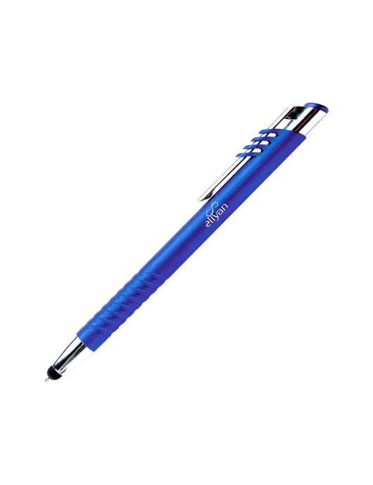 Schirhart Blue Stylus Pen - Blue Ink w/Eliyan Logo 