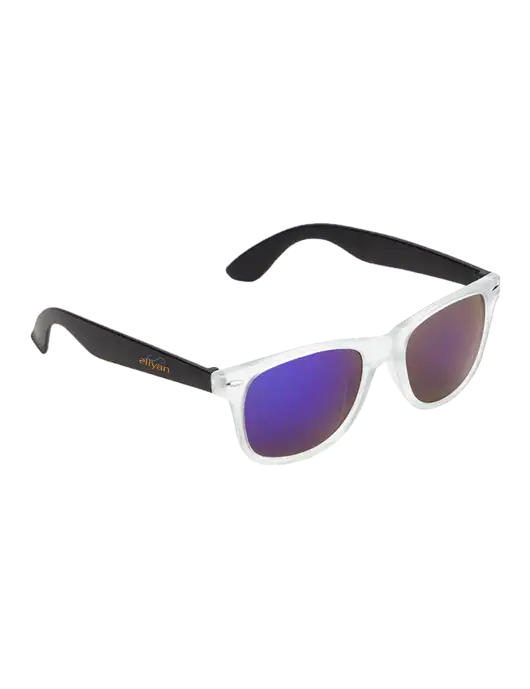 Key West Black Mirrored Sunglasses w/Eliyan Logo 