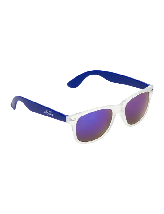 Key West Blue Mirrored Sunglasses w/Eliyan Logo 
