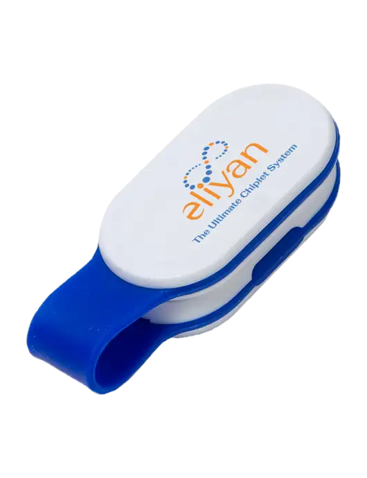 Magna Clip Blue Personal Safety Light w/Eliyan Logo 