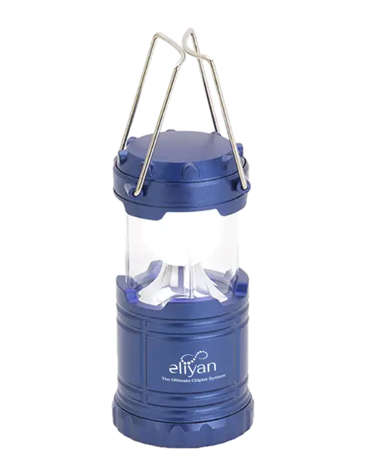 Blue Mini Retro Lantern w/Eliyan Logo 