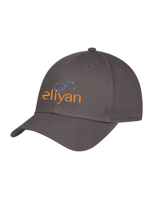 Charcoal Structured Cap Hook & Loop w/Eliyan Logo 