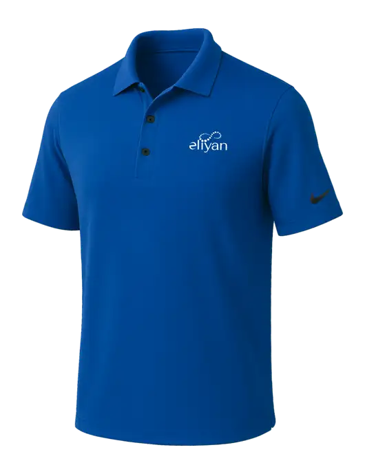 NIKE Dark Royal Dri-Fit Micro Pique Polo w/Eliyan Logo 