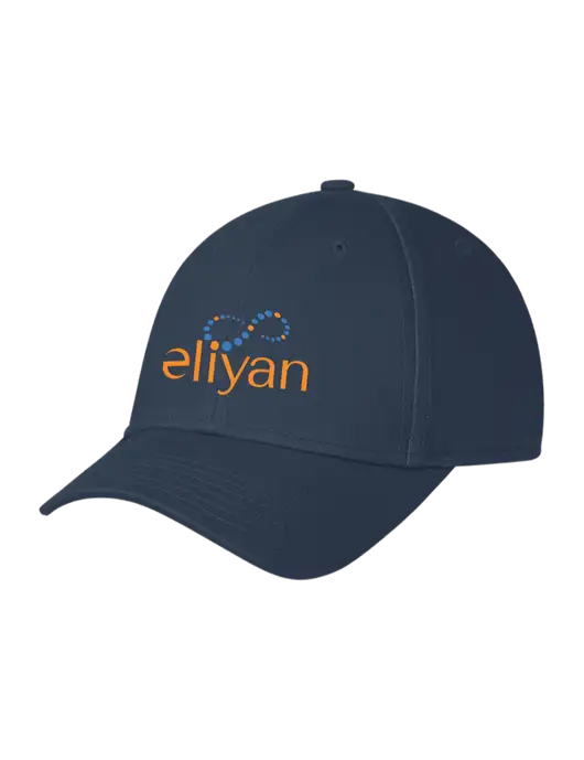 Navy Structured Cap Hook & Loop w/Eliyan Logo 
