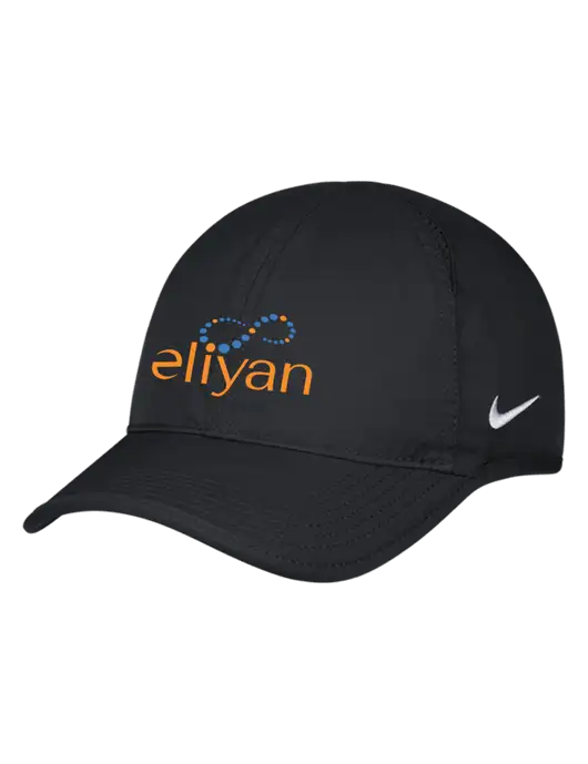 Nike Black Featherlight Cap w/Eliyan Logo 
