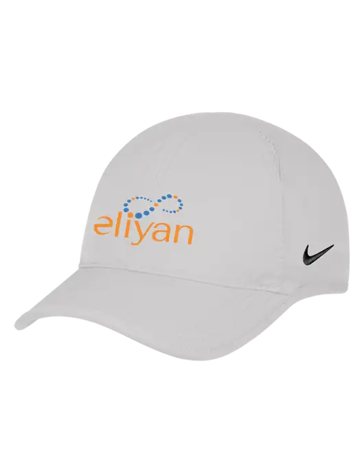 Nike White Featherlight Cap w/Eliyan Logo 