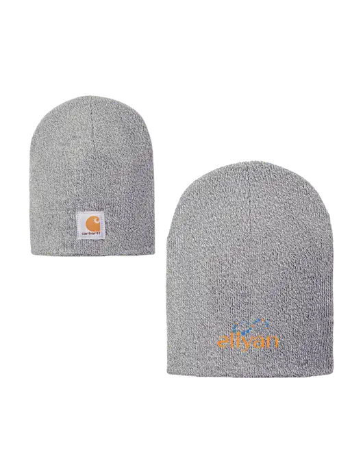 Carhartt Light Grey Heather Acrylic Knit Hat w/Eliyan Logo 