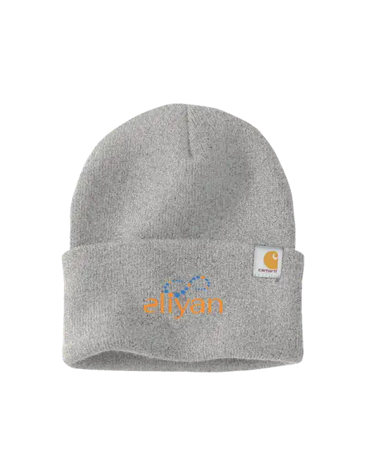 Carhartt Light Grey Heather Watch Cap 2.0 w/Eliyan Logo 