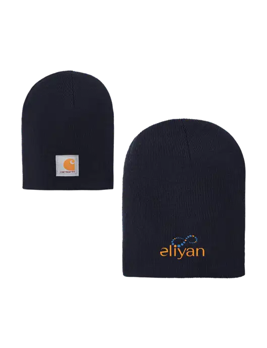 Carhartt Dark Navy Acrylic Knit Hat w/Eliyan Logo 