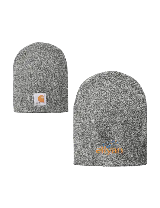 Carhartt Medium Grey Heather Acrylic Knit Hat w/Eliyan Logo 