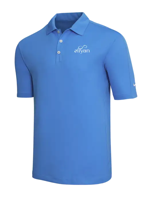Nike Light Royal Blue Tech Sport Dri-FIT Polo w/Eliyan Logo 