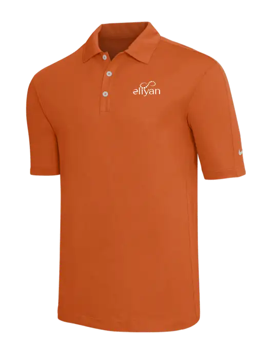 Nike Orange Tech Sport Dri-FIT Polo w/Eliyan Logo 