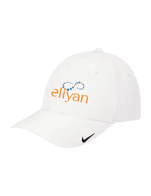 Nike White Dri-FIT Legacy Cap w/Eliyan Logo 