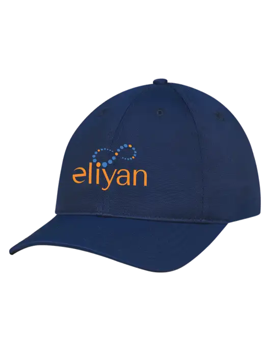 Navy Nylon Twill Performance Cap w/Eliyan Logo 