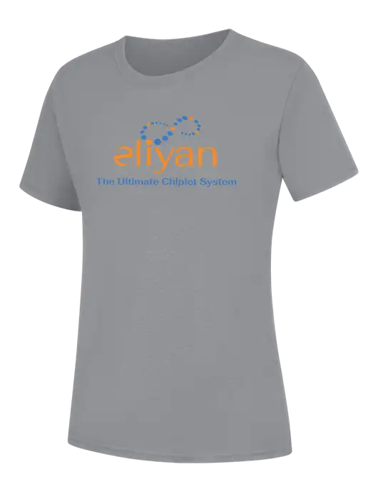 Womens Light Grey Heather Core Blend Tee w/Eliyan Logo 